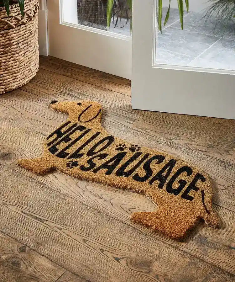 Zerbino Bassotto in Fibra di Cocco "Hello Sausage!" – Originale, Resistente e Divertente by Innopet