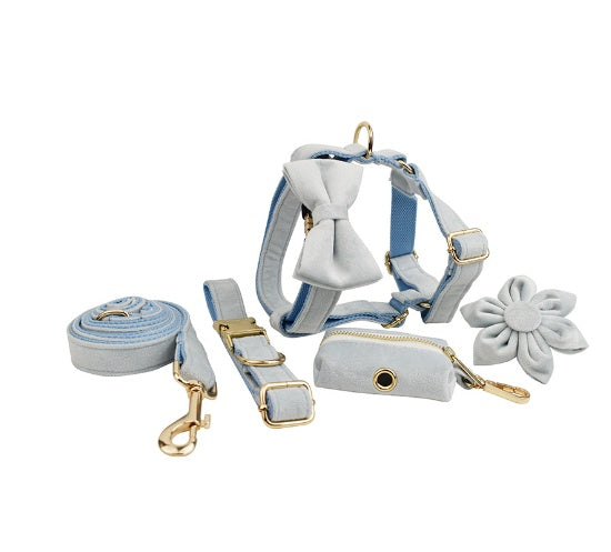 Set Pettorina ad H per Cani Modello "Velvet"