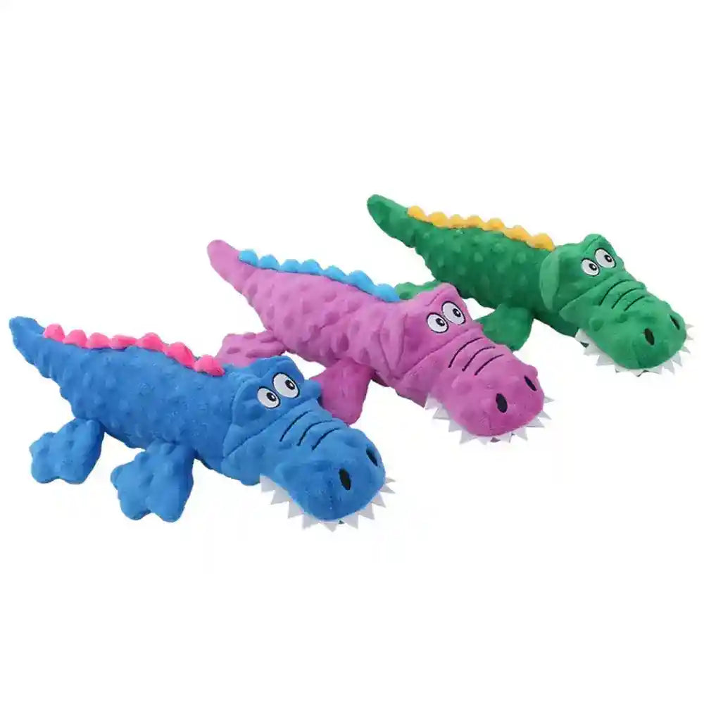 Gioco per Cani in Peluche "Coccodrillo" – Morbido e con Suono by Dog Moda