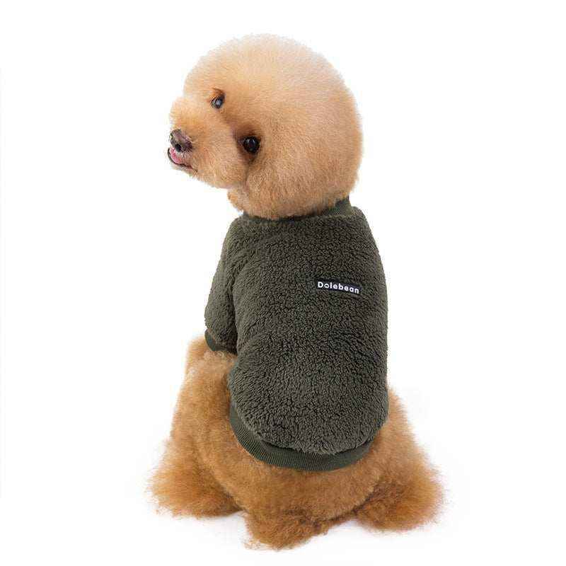 Felpa in pile per cani a tinta unita "Dolebean" by Dog Moda