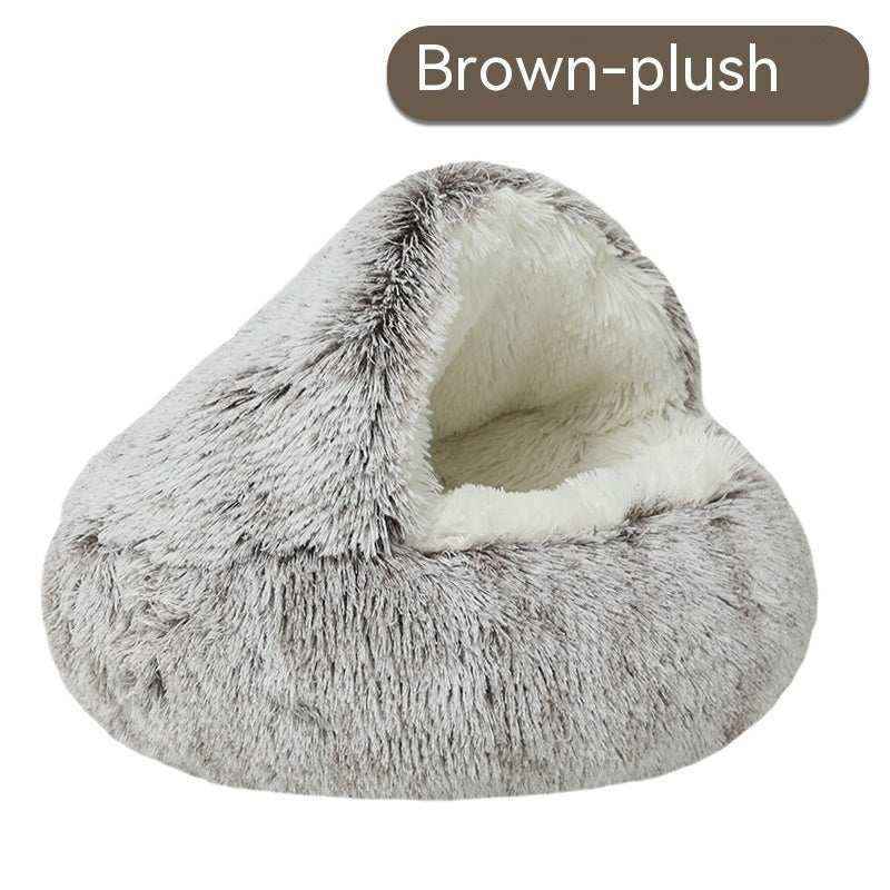 Cuccia per cani in pile con copertina - foto 3