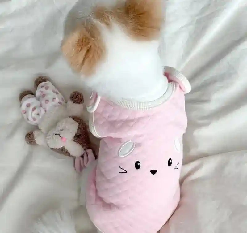 Canotta per Cani "Cip Cip" - Gialla con Paperotto o Rosa con Topolino by Dog Moda