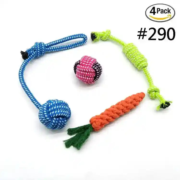 Set Giochi per Cani in Corda e Silicone – Divertimento, Salute e Benessere per il Tuo Amico a Quattro Zampe by Dog Moda