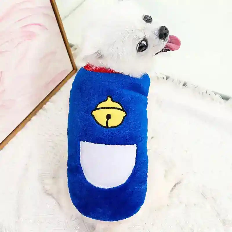 Vestito per Cani in Pile Oreste | Smanicato, Fantasie Uniche by Dog Moda