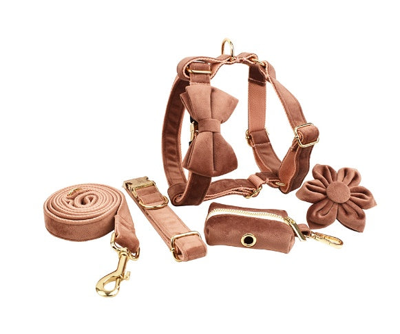 Set Pettorina ad H per Cani Modello "Velvet"