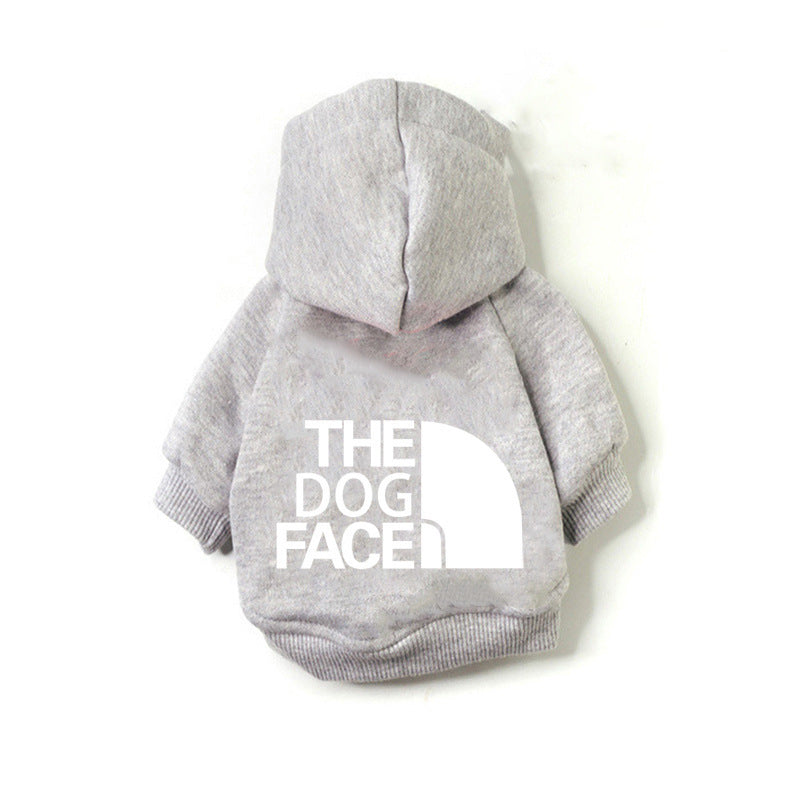 Felpa in Pile Sportiva "The Dog Face" con Cappuccio per Cani – Comfort e Stile per Ogni Taglia!