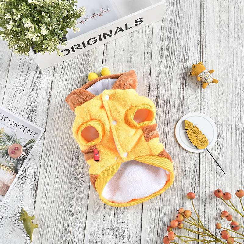 Cappottino per Cani Ape Miele - Costume Morbido con Ali e Antenne