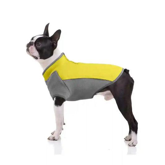 Cappottino per Boston Terrier in Pile | Elasticizzato e con Zip sul Collo by Dog Moda
