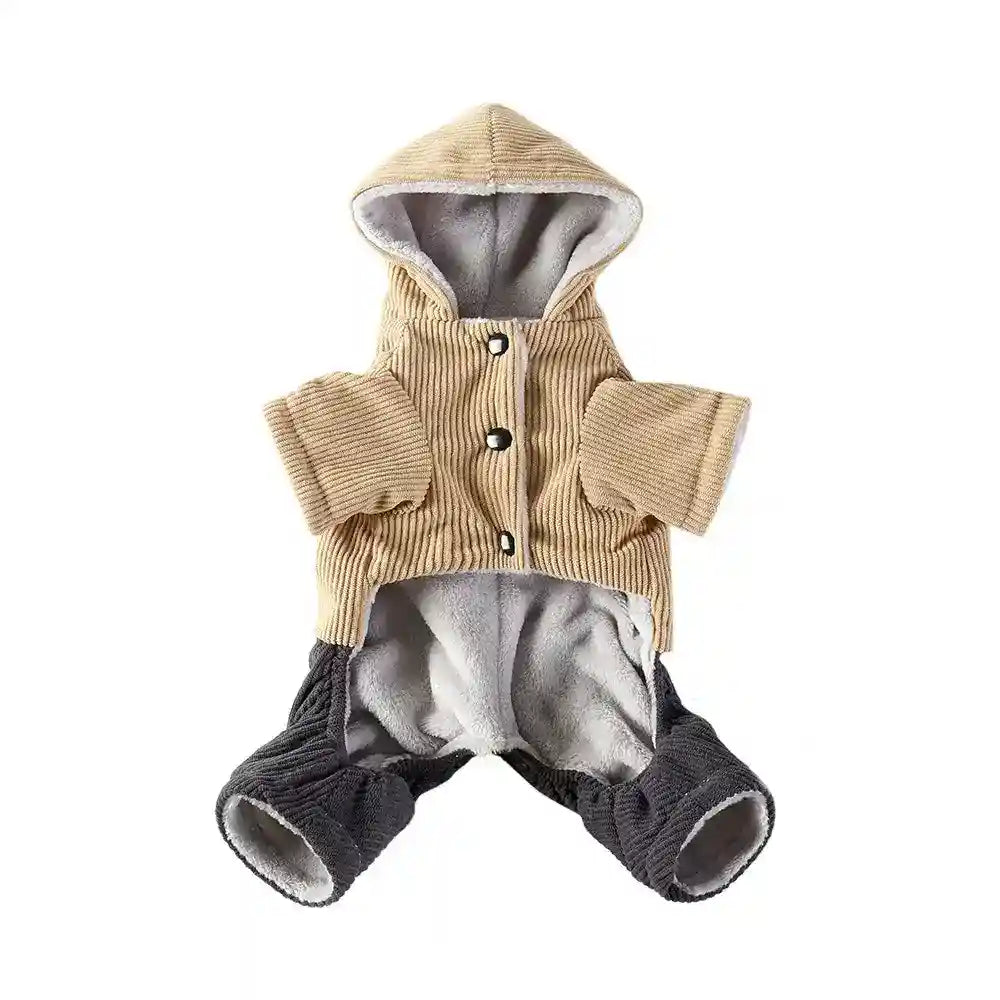 Cappotto Cani Coco Tweed - Velluto Coste 4 Zampe Pile by Dog Moda