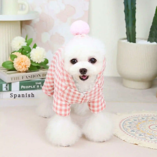 Cappottino per Cani Fantasia "Vichy" – Stile e Comfort per le Passeggiate Invernali by Innopet