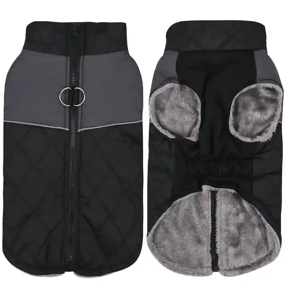 Cappotto per cani Alvin con zip e anello per guinzaglio - foto 6