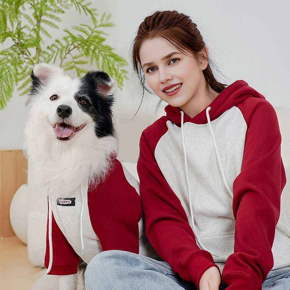 Felpa Coordinata Cane & Padrone "Puppy" – Stile e Comfort per Te e il Tuo Amico a Quattro Zampe by Dog Moda