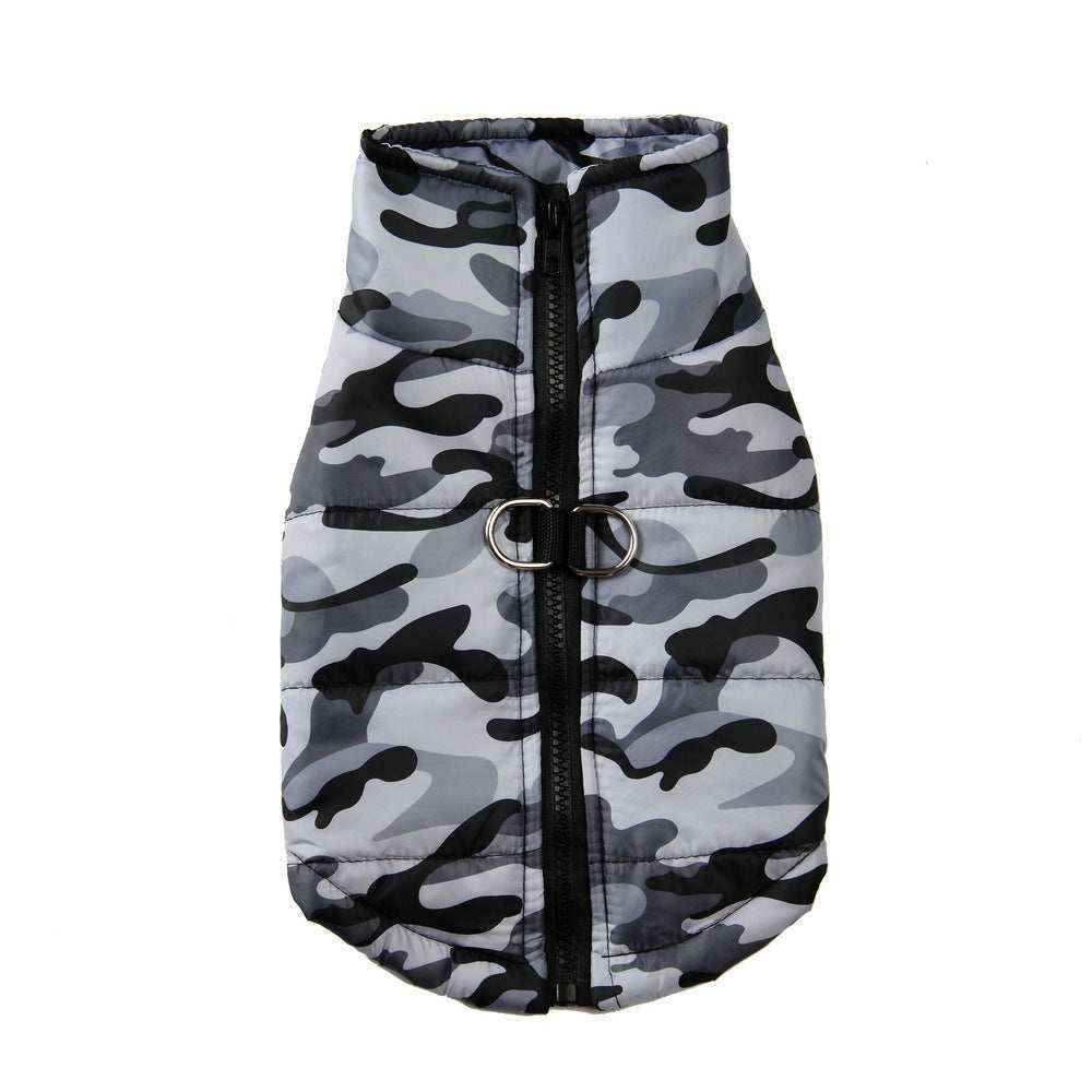 Cappotto per Cani Grandi "Survival" - Smanicato con Anello Pettorina by Dog Moda