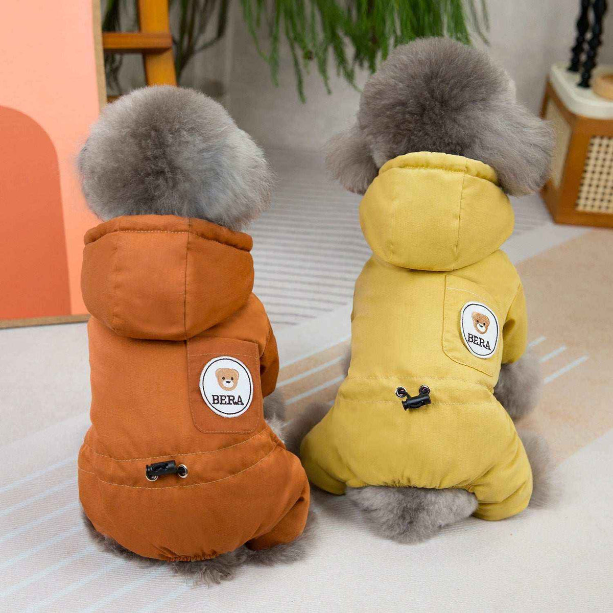 Cappottino per cani Bera in pile con cappuccio
