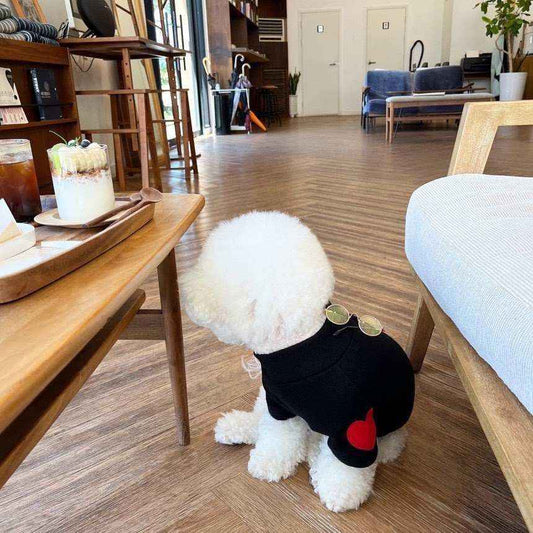 Maglia per Cani "Lyla" – Stile e Comfort con Cuoricino sulla Manica by Dog Moda
