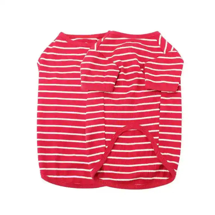 Maglietta per cani a righe in puro cotone "Good Stripes" by Dog Moda