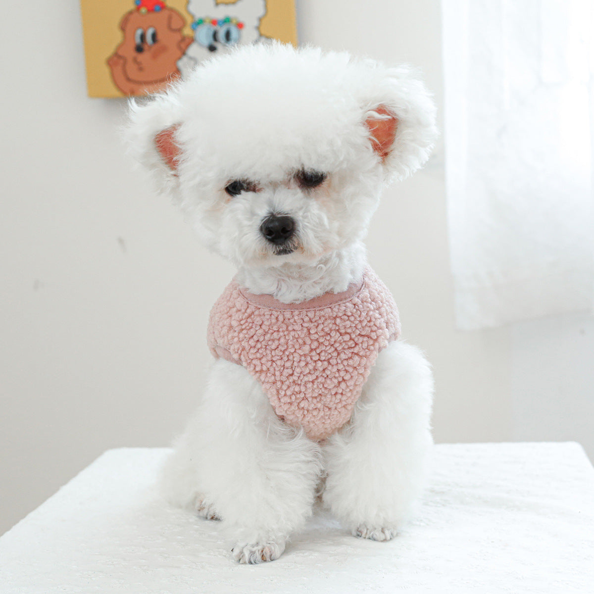Maglia in Pile “Carezza” per Cani con Taschine – Marrone o Rosa