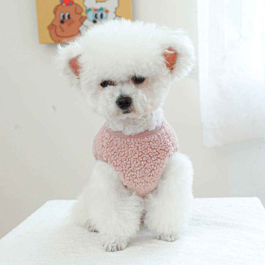 Maglia in Pile “Carezza” per Cani con Taschine – Marrone o Rosa by Dog Moda