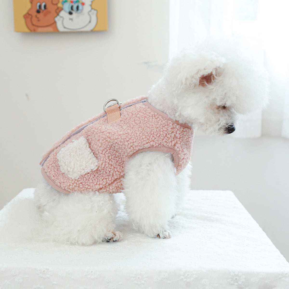 Maglia in Pile “Carezza” per Cani con Taschine – Marrone o Rosa by Dog Moda