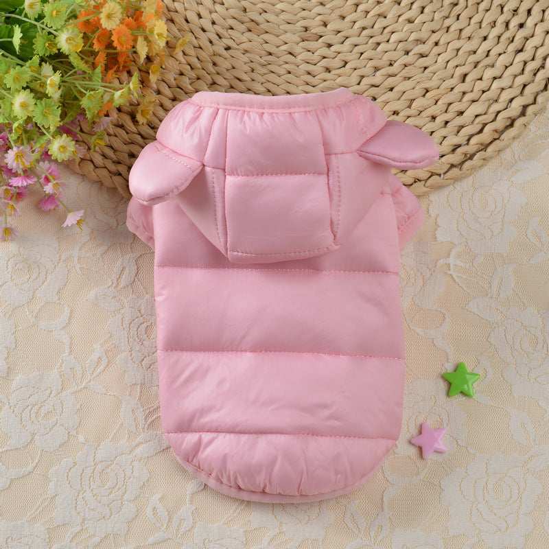 Cappotto per Cani "ROAR" con Cappuccio e Orecchie - Tanti Stili Divertenti