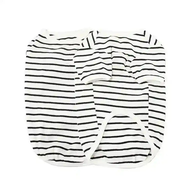 Maglietta per cani a righe in puro cotone "Good Stripes" by Dog Moda