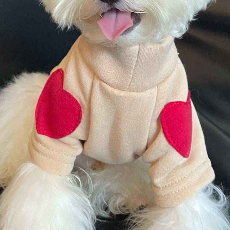Maglia per Cani "Lyla" – Stile e Comfort con Cuoricino sulla Manica by Dog Moda