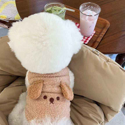 Cappottino Smanicato per Cani "Oliver" con Ricamo e Orecchie in Tessuto ✨ by Dog Moda