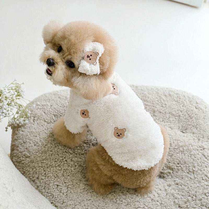 Maglia Orsetti per Cani e Gatti - Pile Morbido e Caldo by Dog Moda