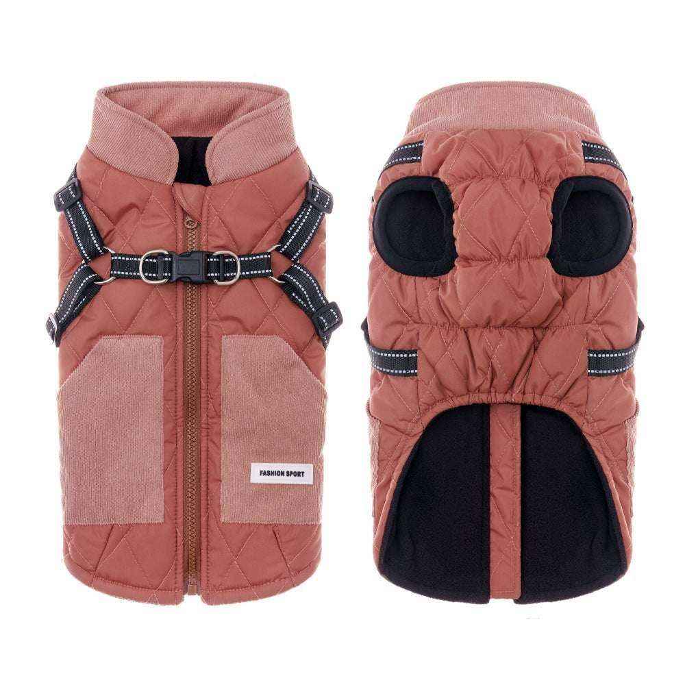 Cappotto impermeabile con pettorina integrata