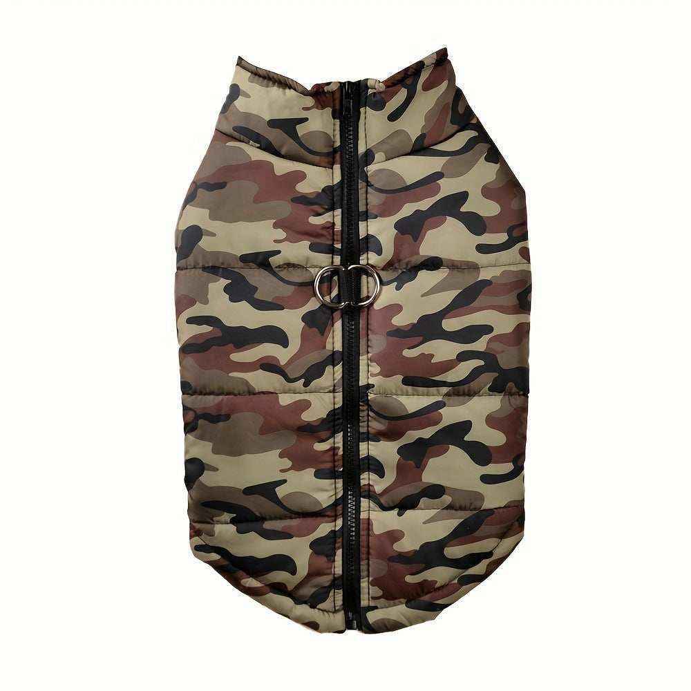 Cappotto per Cani Grandi "Survival" - Smanicato con Anello Pettorina by Dog Moda