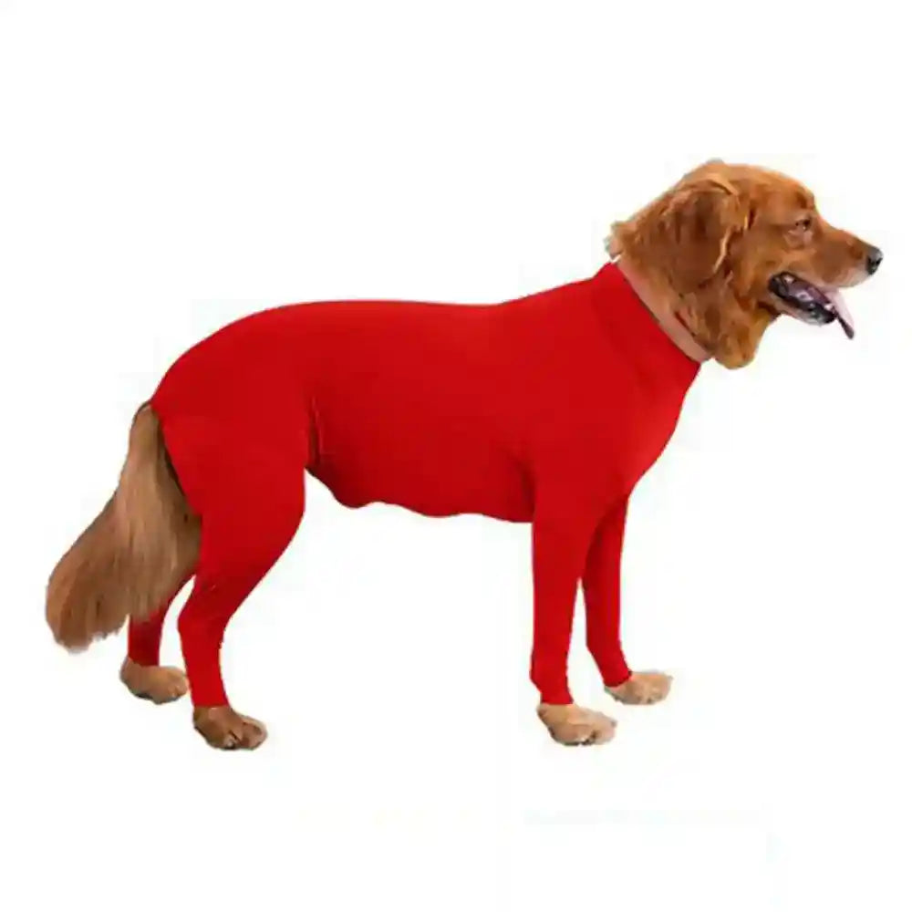 Tutina per cani taglia media e grande a 4 zampe con zip addome by Dog Moda