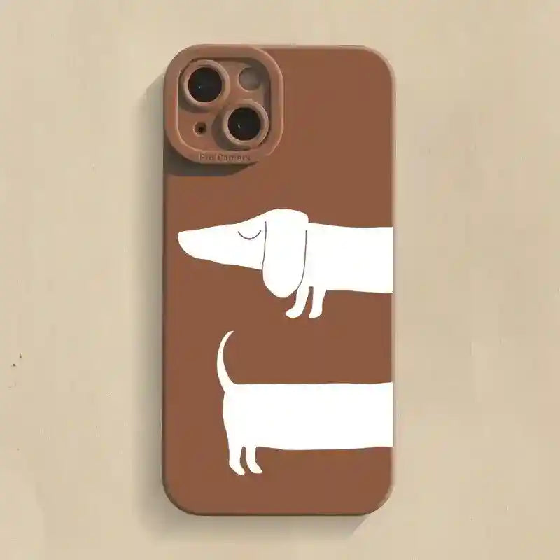 Custodia per Smartphone con Fantasia Bassotto - Stile e Protezione per il Tuo Telefono by Dog Moda