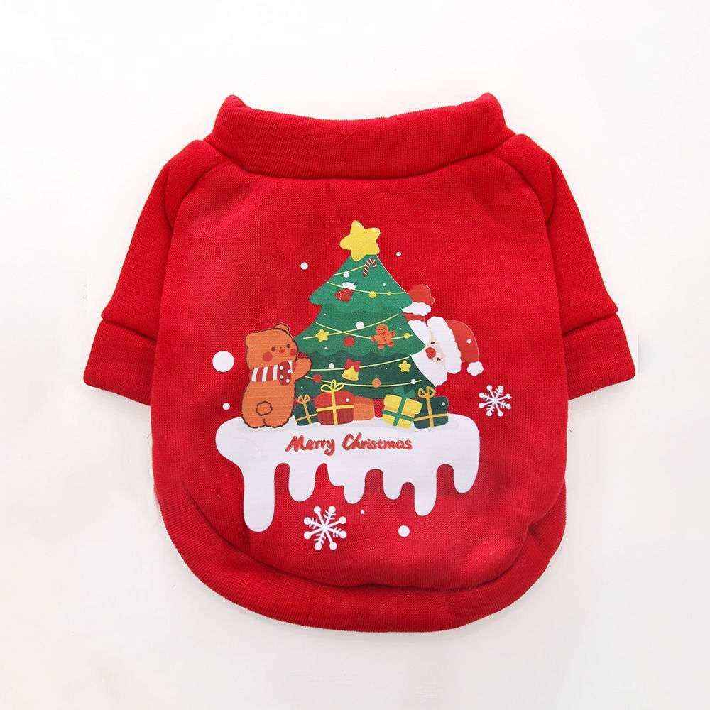 Felpa Natale per Cani | Maglia Calda con Stampa Festiva | Dogmoda