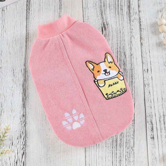 Padded Fleece Dog Sweater - "Bubble" Model