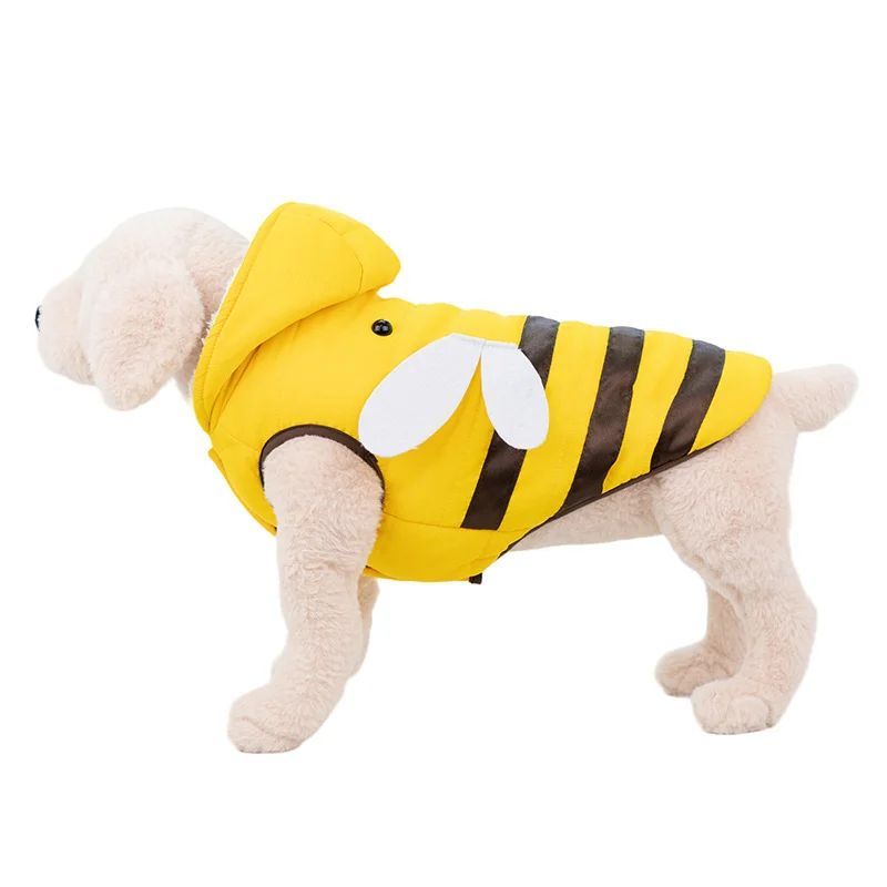 Cappotto Ape per Cani - Con o Senza Cappuccio, Morbido e Caldo