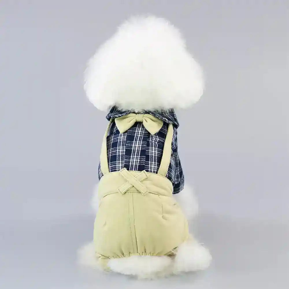 Vestito per Cani "Diesel" con Papillon e Bretelle by Dog Moda