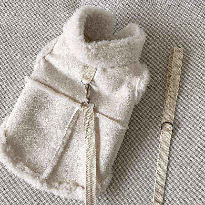 Cappotto Scamosciato con Pettorina per Cani | Dogmoda.it by null
