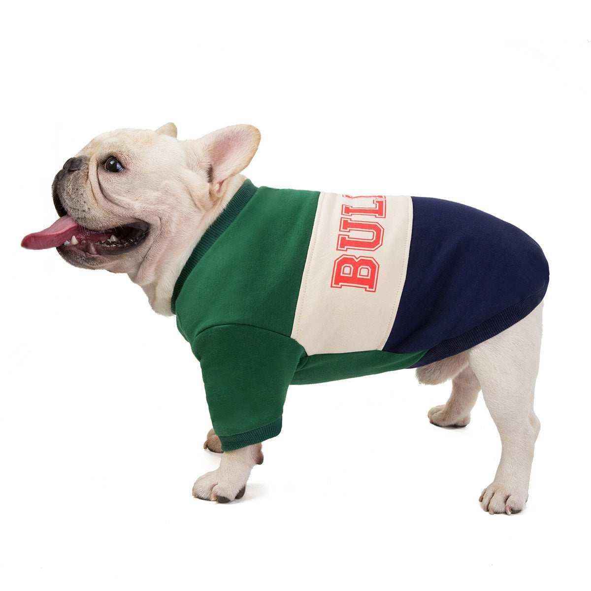Felpa Casual per Cani Bulldog con Scritta "Bulldog" - Perfetta per Toraci Prominenti by Dog Moda