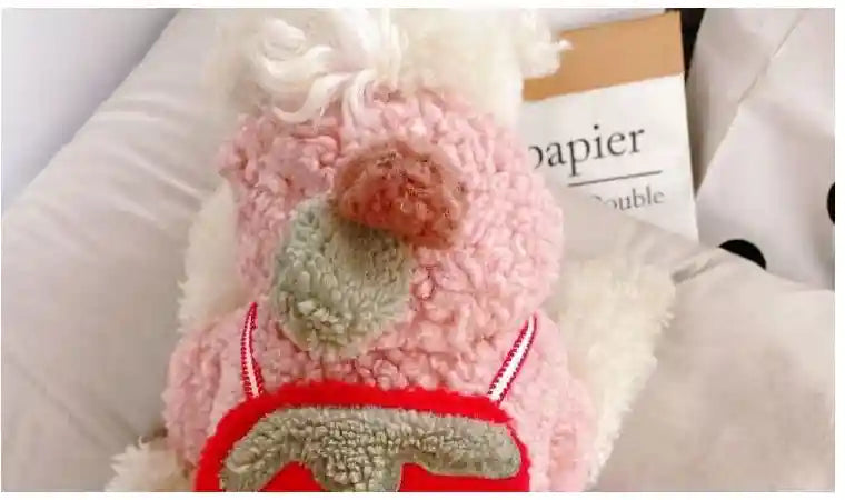 Cappotto Fragola per Cani - Imbottito con Cappuccio by Dog Moda