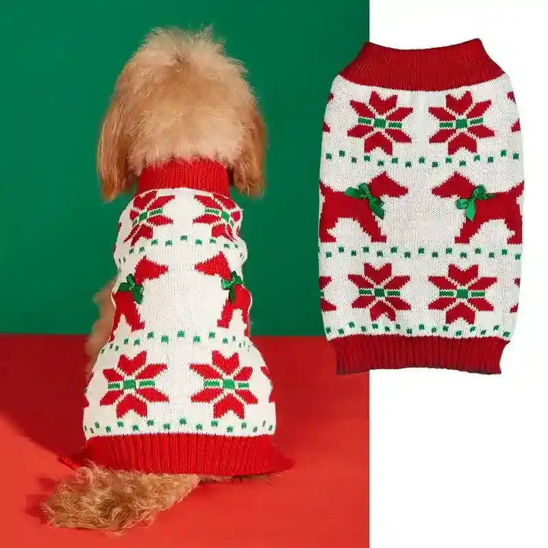 Maglione Natale per Cani - 11 Fantasie Babbo Natale Renne by Dog Moda