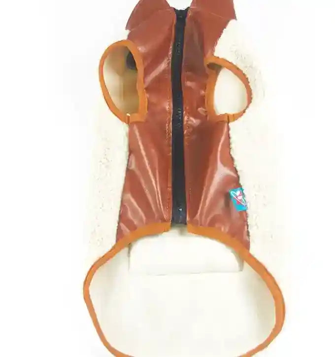 Cappotto Bassotto Cashmere Pile Agnello con Zip Torace by Dog Moda