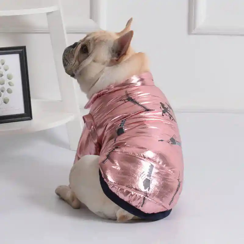 Cappotto Impermeabile Cani Bulldog Zip - Imbottito by Dog Moda
