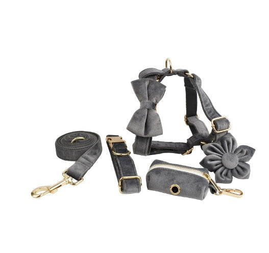 Set Pettorina ad H per Cani Modello "Velvet"
