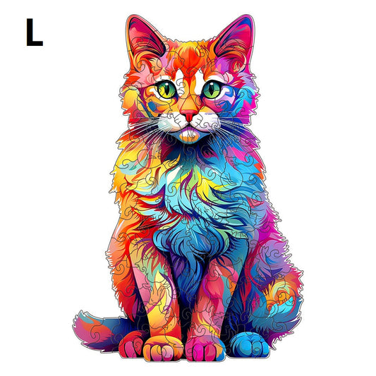 Puzzle Legno Gatto - Idea Regalo Creativa per Amanti Animali by Dog Moda