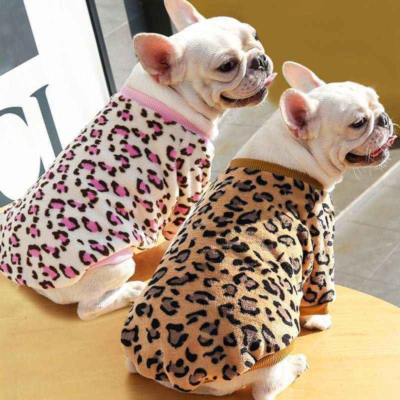 Felpina Leopardata per Cani "Baffo Pardo" - Stile e Comfort Selvaggio by Dog Moda