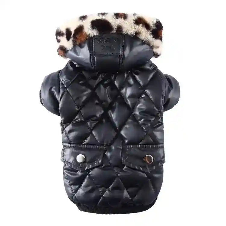 Cappotto per Cani con Cappuccio in Ecopelliccia - Eleganza e Calore per Barboncini by Dog Moda