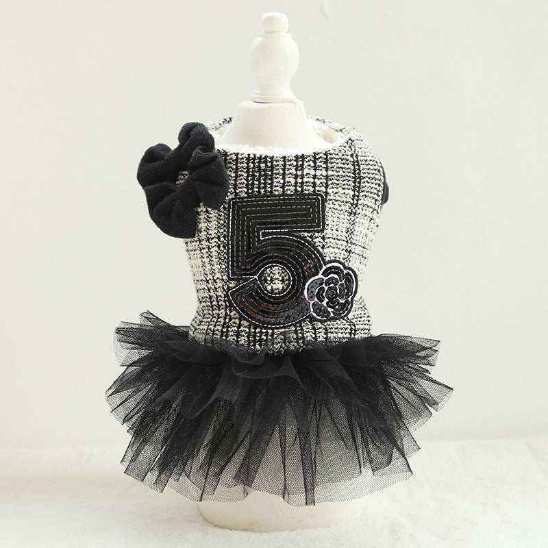 Vestito per cani in cotone e gonnellina "Merida" by Dog Moda