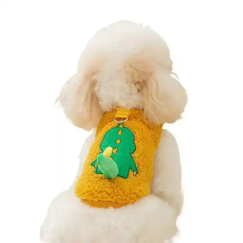 Gilet Feltro Cani Gatti - Panda Dinosauro Tigre Caldo by Dog Moda
