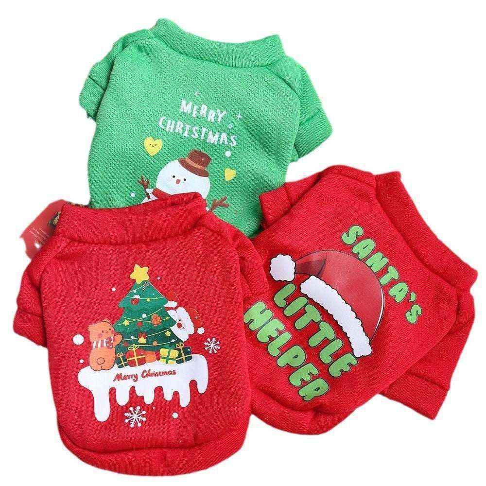 Felpa Natale per Cani | Maglia Calda con Stampa Festiva | Dogmoda