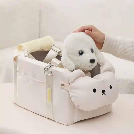 Trasportino Auto Cani Gatti Fluffy Baby - Sicuro Viaggio by Dog Moda